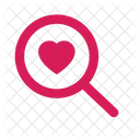 Search Love Find Love Magnifying Glass Icon