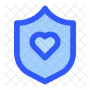 사랑의 안전 사랑의 보호 안전 아이콘