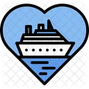 Love Ship Love Cruise Love Icon