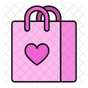Love Shopping Bag  Icon