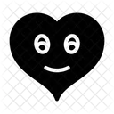 Smiley Heart Emoji Icon