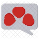 Love Sms Love Note Speech Bubbles Icon