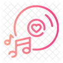 Love Song Musical Note Heart Icon