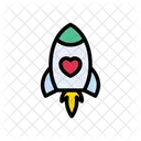 Love Startup Rocket Icon