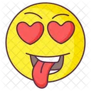 Love Struck Emoji Love Expression Emotag Icon