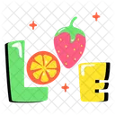 Love Summer Summer Fruits Love Fruits Icon