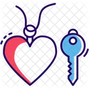 Love Symbol Love Lock Lock Key Icon