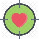 Love Target Heart Sight Heart Icon