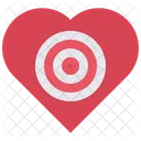 Love Target Love Goal Love Icon