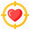 Love Target Romantic Icon