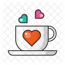 Love Tea Cup Icon