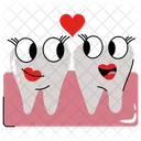 Love Teeth World Oral Health Day Teeth Icon