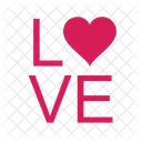 Love Text Love Valentine Icon