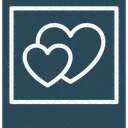 Love Theme Heart On Paper Love Concept Icon