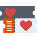 Love Tickets Voucher Receipt Icon