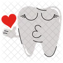 Love Tooth Health Organ Icon