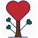 Love Tree Love Heart Icon