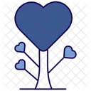 Love Tree Love Heart Icon