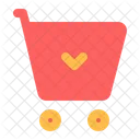 Love Trolley Heart Cart Icon