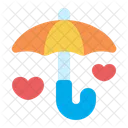 Love Umbrella Valentine Romance Icon