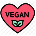 Love Vegan Food Healthy Icon