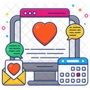 Love Website Online Love Digital Love Icon