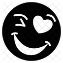 Love Wink Emoji Wink Expression Emotag Icon