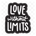 Love without limits sticker  Icon