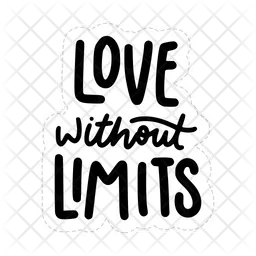 Love without limits sticker  Icon