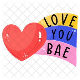 Love You Bae  Icon