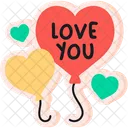 Love You Balloons  Icon