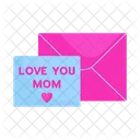 Love You Mom Mother Love Female Icon