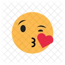 Loveable Kiss Emoji Emoticons Icon