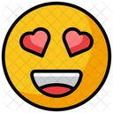 Smiley Emoticon Loved Emoji Icon