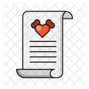 Loveletter Document Romance Icon