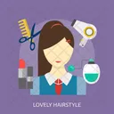 Lovely Hairstyle Hair Icon