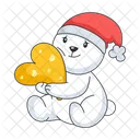 Lovely Bear Christmas Teddy Christmas Bear Icon