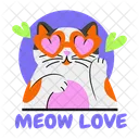 Lovely Cat Feline Pet Icon