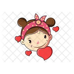 Lovely Girl Emoji Icon