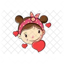 Girl Face Icon