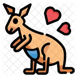 Lovely Kangaroo  Icon