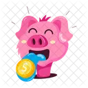 Pigs Stickers Cute Swine Cute Hog Icon