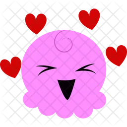 Lovely Pink Cartoon  Icon