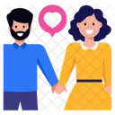 Lovely Spouse Young Couple Couple Love Icon