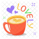 Lovely Tea Lovely Word Tea Cup Icon