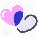 Two Heart Love Romance Icon