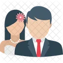 Lovers Husband Wife Marriage Day Icon