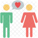 Chatting Lovers Chat Icon