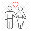 Lovers Couple Romance Icon