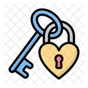 Loves Lock Heart Lock Love Icon